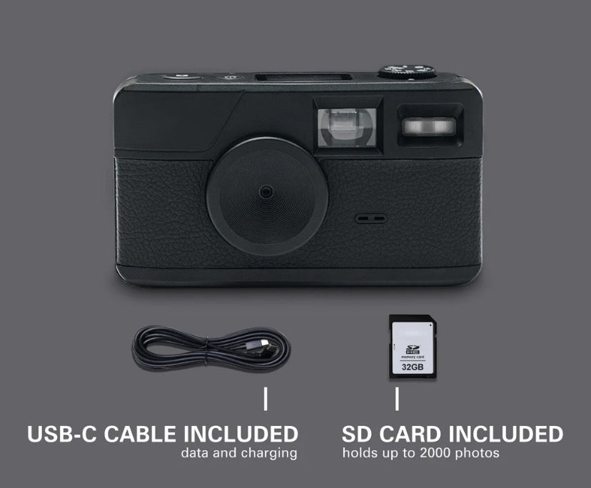 BLACK - DIGITAL FILM RETRO CAMERA