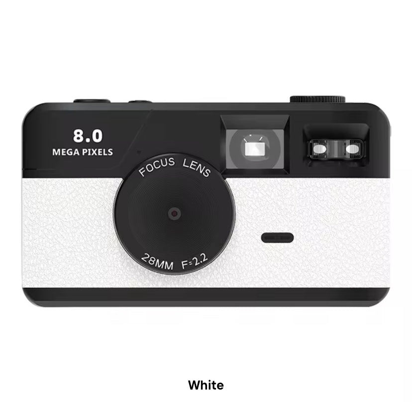 WHITE - DIGITAL FILM RETRO CAMERA