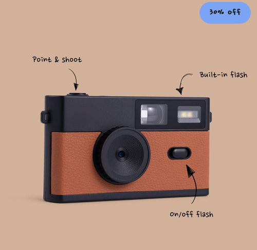 BLACK - DIGITAL FILM RETRO CAMERA