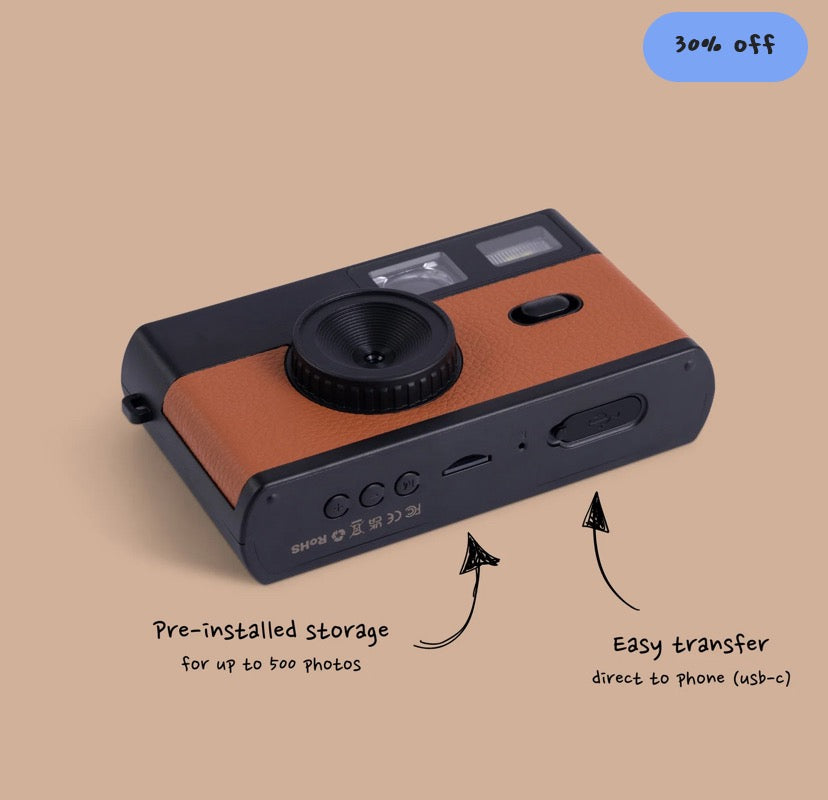 BROWN - DIGITAL FILM RETRO CAMERA